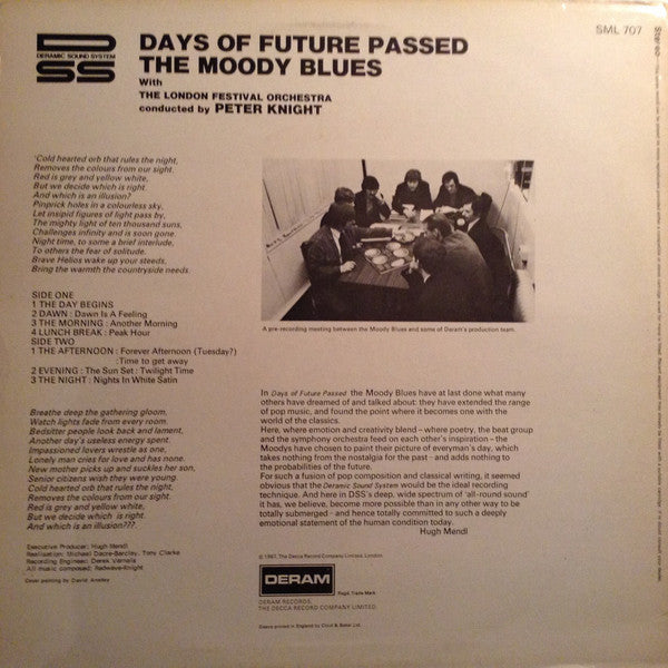 The Moody Blues With The London Festival Orchestra Conducted By Peter Knight (5) : Days Of Future Passed (LP, Album, RE)