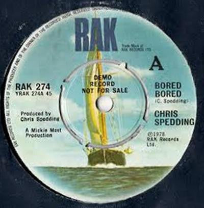 Chris Spedding : Bored Bored (7", Promo)