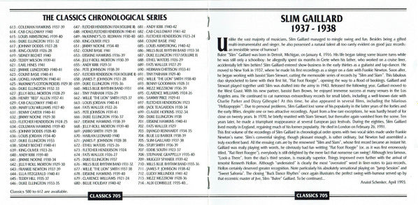 Slim Gaillard : 1937-1938 (CD, Comp)