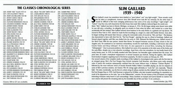 Slim Gaillard : 1939-1940 (CD, Comp)