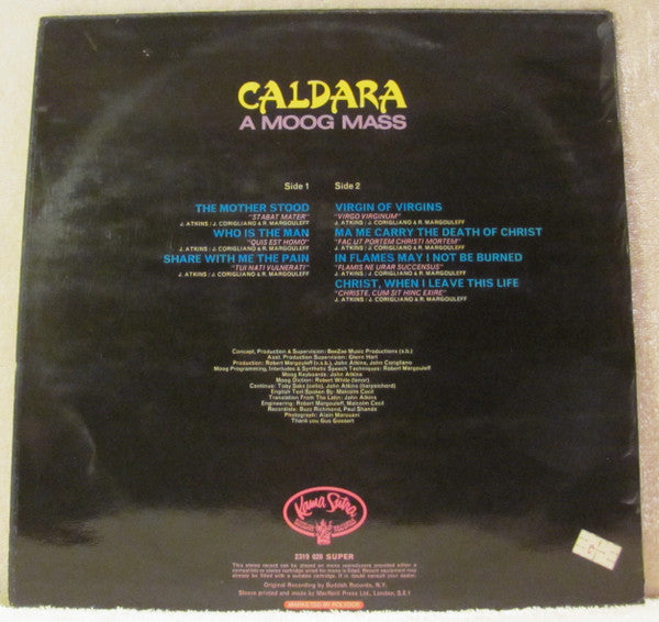 Caldara* : A Moog Mass (LP, Album)