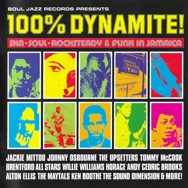 Various : 100% Dynamite! Ska, Soul, Rocksteady & Funk in Jamaica  (CD, Comp, RE)