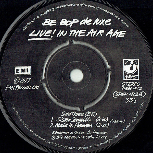 Be Bop Deluxe : Live! In The Air Age (LP, Album + 7", EP)