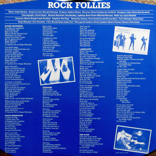 Charlotte Cornwell, Julie Covington, Rula Lenska : Rock Follies (LP, Album)