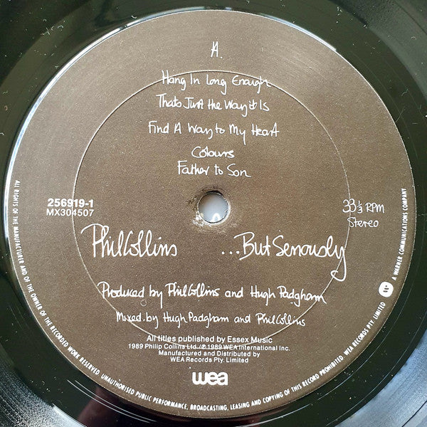 Phil Collins : ...But Seriously (LP, Album)