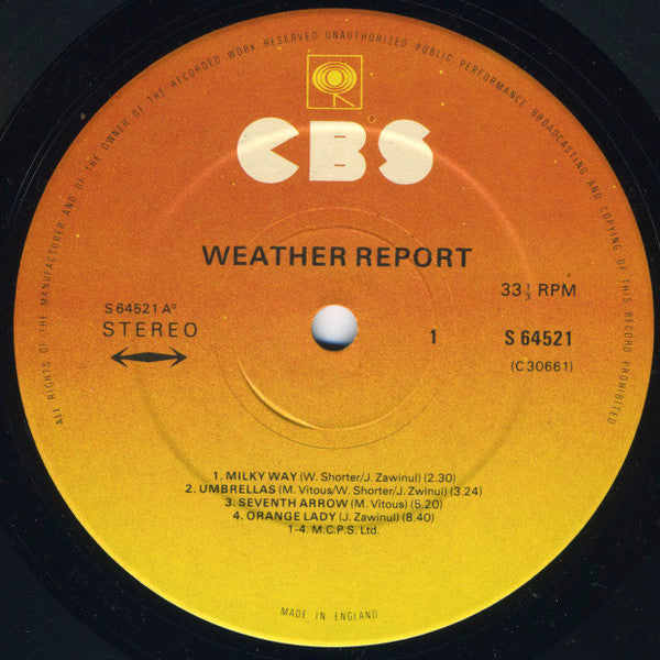 Weather Report : Weather Report (LP, Album, RP)