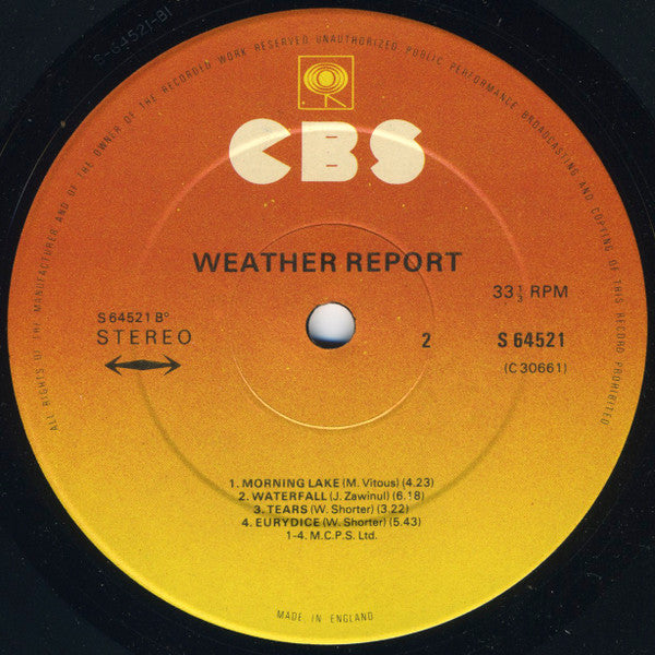 Weather Report : Weather Report (LP, Album, RP)