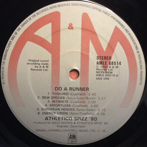 Athletico Spizz 80 : Do A Runner (LP, Album)