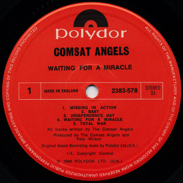 The Comsat Angels : Waiting For A Miracle (LP, Album)