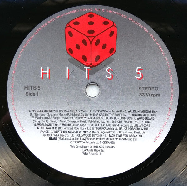 Various : Hits 5 (2xLP, Comp)