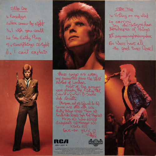 Bowie* : Pinups (LP, Album, RE)