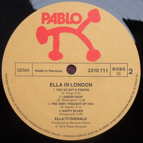 Ella Fitzgerald : Ella In London (LP, Album, Mono)