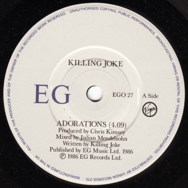 Killing Joke : Adorations (7", Single)