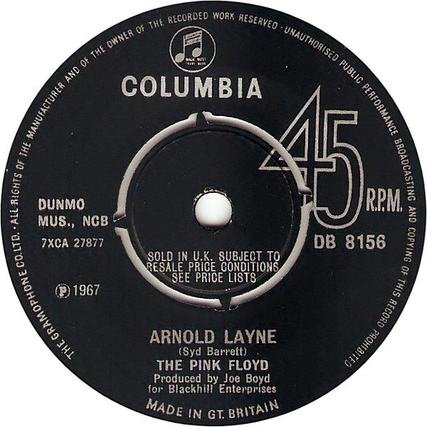 The Pink Floyd* : Arnold Layne (7", Single, Mono, Pus)