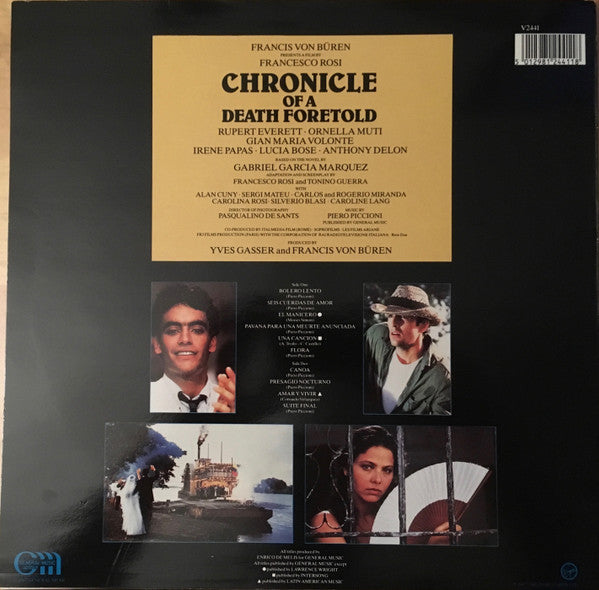 Piero Piccioni : Chronicle Of A Death Foretold (Original Soundtrack From The Film) (LP, Album)