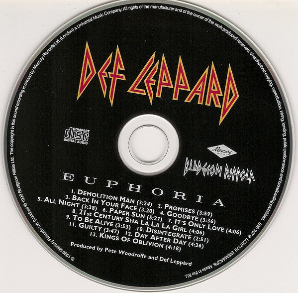 Def Leppard : Euphoria (CD, Album, Spe)