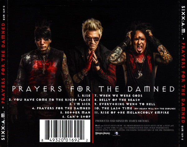 Sixx:A.M. : Prayers For The Damned (Vol. 1) (CD, Album)