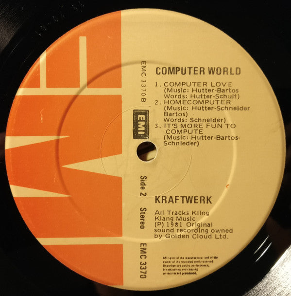 kraftwerk 販売済み computer world レコード