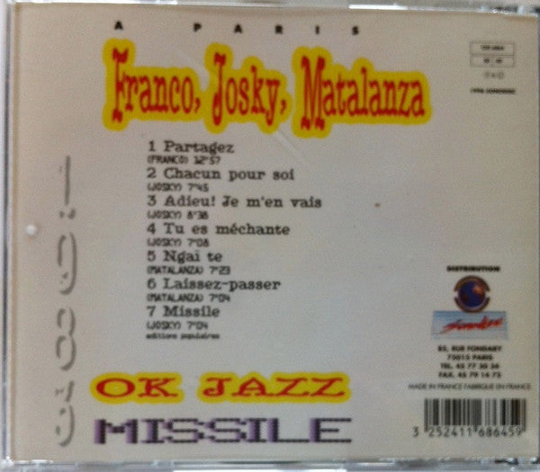 Franco, Josky*, Matalanza* Du T.P. OK Jazz* : A Paris 1983 Missile (CD, RE)