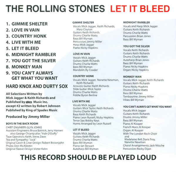 The Rolling Stones : Let It Bleed (CD, Album, RE, RM)