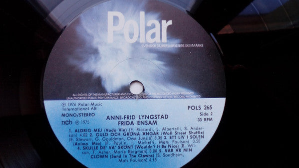 Anni-Frid Lyngstad : Frida Ensam (LP, Album, RE)