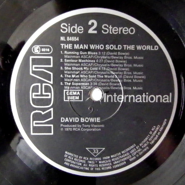 David Bowie : The Man Who Sold The World (LP, Album, RE)