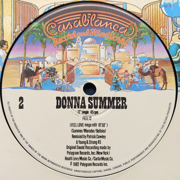 Donna Summer : I Feel Love (Patrick Cowley Mega Mix) (12", Single)