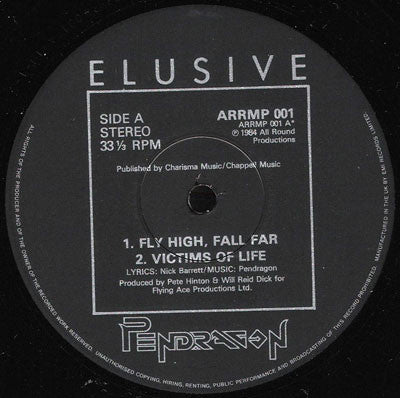 Pendragon (3) : Fly High Fall Far (12", MiniAlbum, EP)