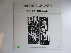 Billy Bragg : Brewing Up With Billy Bragg (LP, Album, Lab)