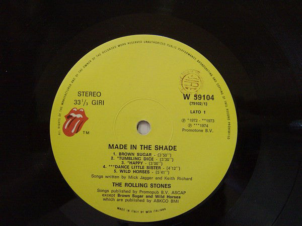 Rolling Stones* : Made In The Shade (LP, Comp)