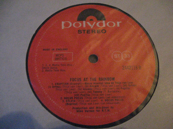 Focus (2) : At The Rainbow (LP, Album)