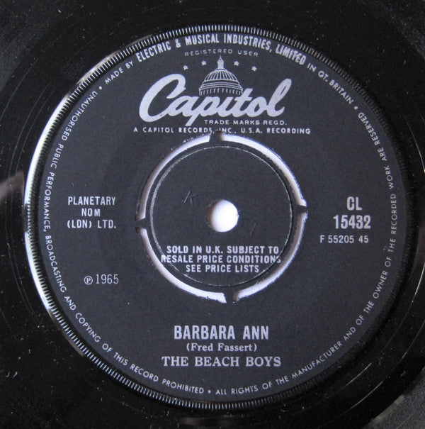 The Beach Boys : Barbara Ann (7", Single)