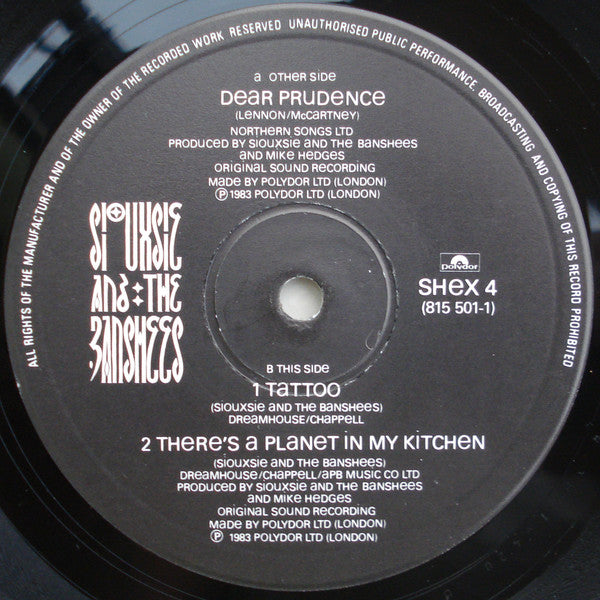 Siouxsie And The Banshees* : Dear Prudence (12", Single)