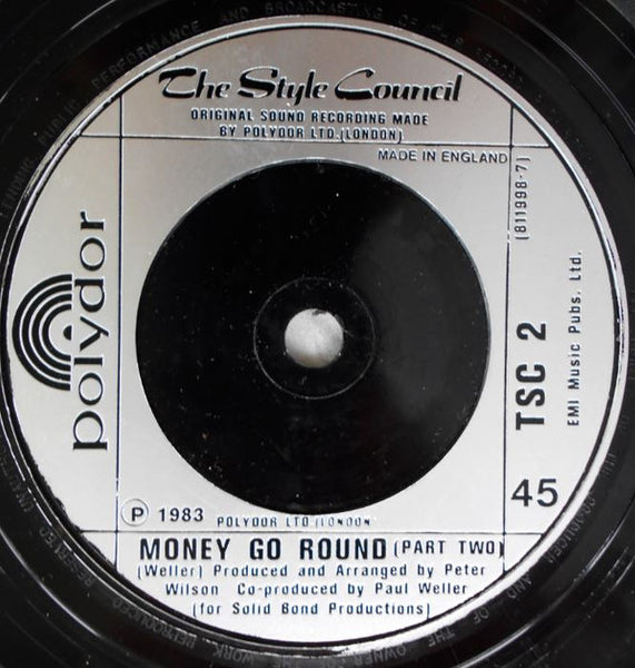 The Style Council : Money-Go-Round (Parts 1+2) (7", Single, Sil)