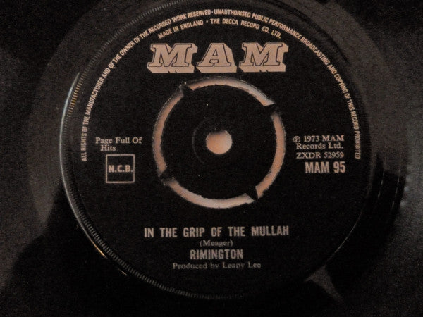 Rimington : In The Grip Of The Mullah (7", Single)
