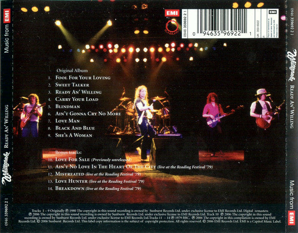 Whitesnake : Ready An' Willing (CD, Album, RE, RM)