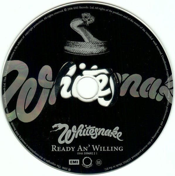 Whitesnake : Ready An' Willing (CD, Album, RE, RM)