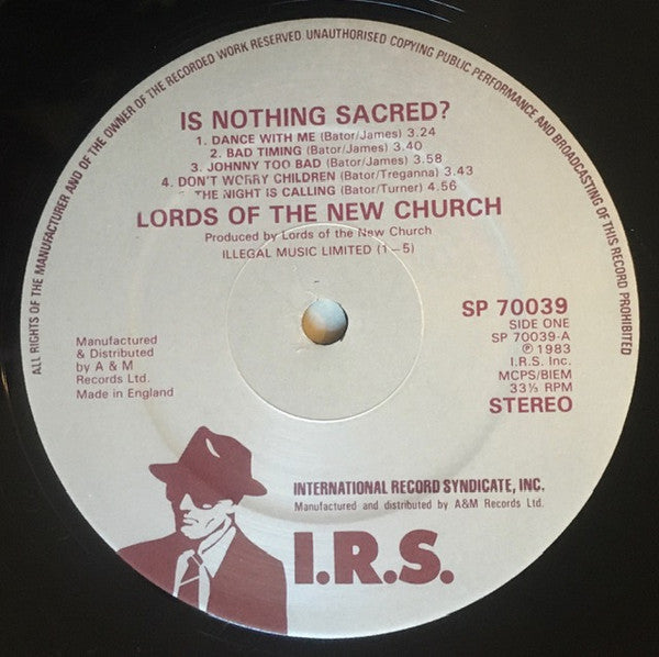 The Lords Of The New Church* : Is Nothing Sacred? (LP, Album)