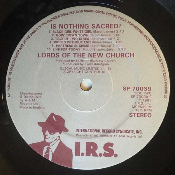 The Lords Of The New Church* : Is Nothing Sacred? (LP, Album)