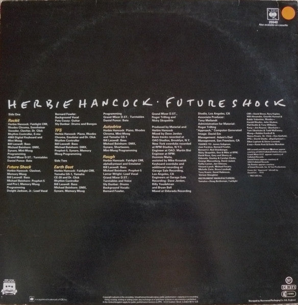 Herbie Hancock : Future Shock (LP, Album)