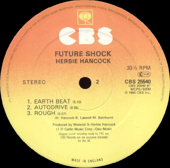 Herbie Hancock : Future Shock (LP, Album)