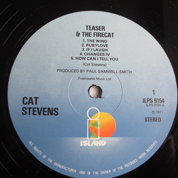 Cat Stevens : Teaser And The Firecat (LP, Album, RE)