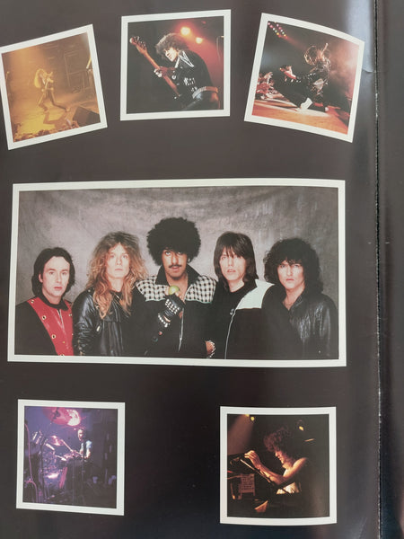 Thin Lizzy Thunder and lightning European tour 1983 programme with pull outposter