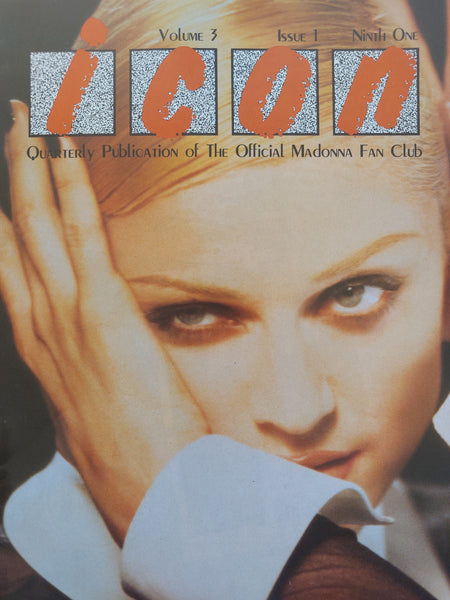 Madonna ICON Fan Club Magazine #9 Volume 3 Issue 1 - 1992 - RARE!!