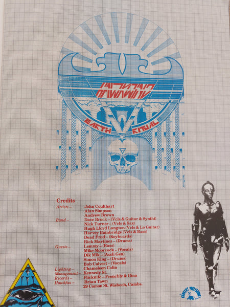 Hawkwind - Earth Ritual concert tour programe from 1984.