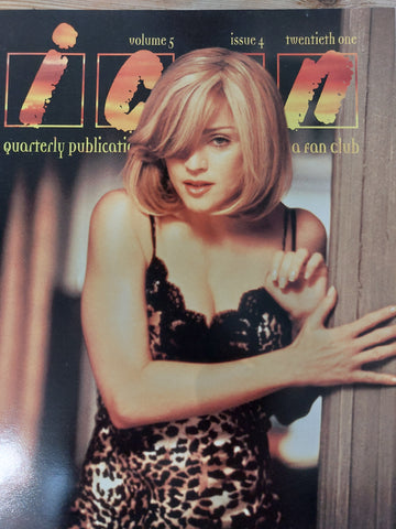 Madonna ICON Fan Club Magazine Volume 5, Issue 4 (1995) Excellent Condition