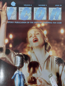 Madonna ICON ORIGINAL FAN CLUB MAGAZINE VOLUME 6 NUMBER 3 ISSUE 23 ☆Excellent condition