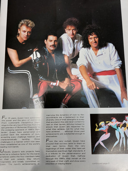 Queen - A Kind of Magic 1986 UK tour programme.