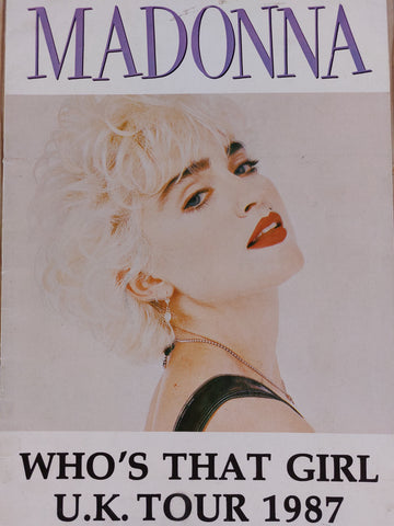 Madonna - Who's That Girl UK official tour 1987 programme