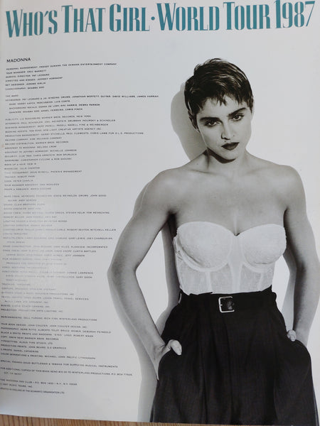 Madonna Who's That Girl Official World Tour 1987 programme